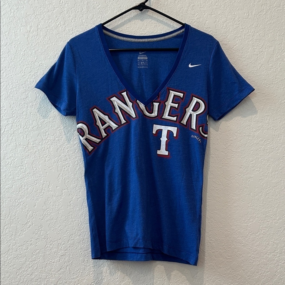 Nike Blue Rangers V-Neck Tee